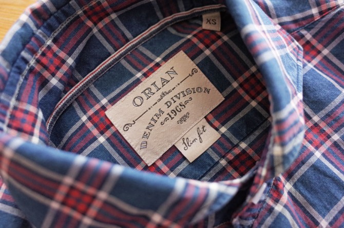 【BUY】ORIAN（オリアン）／インディゴ染めチェックシャツ