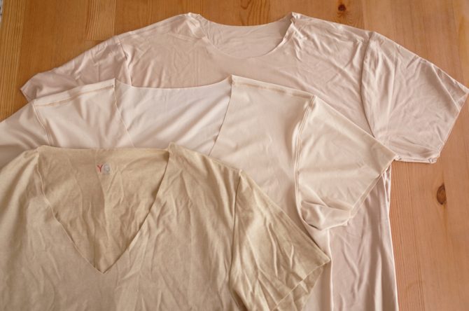 ワイシャツに透けないインナーシャツ探し、３タイプを着比べてみた